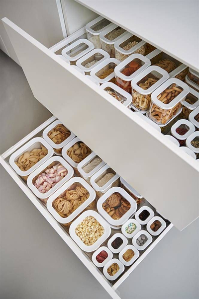 Set enësh kuzhine Mepal Modula Starter, 9 pjesë, madhësi të ndryshme, i bardhë