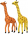 Set lodrash gjirafë Giraffe in a Bag NO-21392, 7 copë, 21 cm, shumëngjyrësh