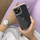 Mbështjellës telefoni Hurtel Fashion Case për Samsung Galaxy A12 5G, xhel transparent, kornizë me ngjyrë ari, i bardhë