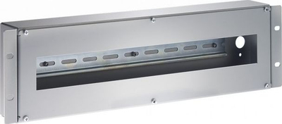 Kornizë rack Intellinet 3U me shinë DIN 350mm, për kabinet 19", gri e hapur
