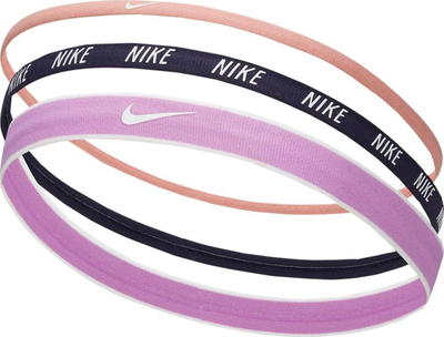 Shirit flokësh Nike Mixed Headbands N0002548645OS, set me 3 copë, elastik, shumëngjyrësh