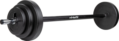 Set shtangash VirtuFit Vinyl Aerobics Pump, 20 kg, për stërvitje force, shumëngjyrësh