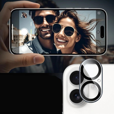 Mbrojtës kamere Tech-Protect Cam Fit+ për iPhone 17, xham i fortë i temperum, transparent