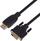 Kabllo HDMI në DVI TB, 3m, DVI D 24+1, gold plated, e zezë