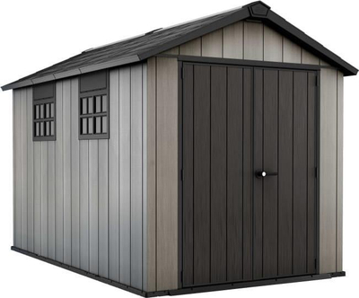 Strehë kopshti plastike Keter Oakland 7' x 11', 2.29 x 3.5 m, gri