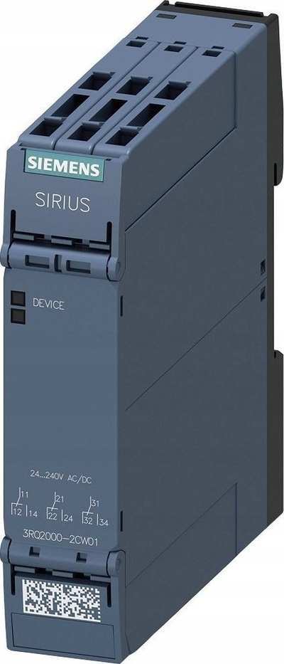 Relé bashkimi Siemens SIRIUS 3RQ2000-2CW01, 24-240V AC/DC, modulare, gri e errët