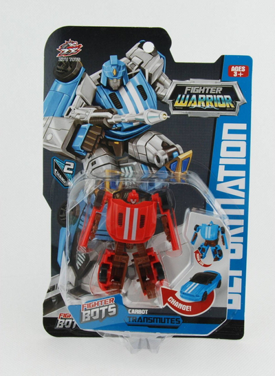 Lodër transformuse Ziyu Toys Fighter Bots Carbot, robot makinë, mbi 3 vjeç, e kuqe