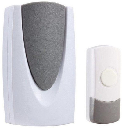 Zile dere me interfon DOORBELL QH-925, 36 melodi, rreze 100m, e bardhë gri