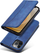 Këllëf portofol Hurtel Magnet Fancy Case për iPhone 12 Pro Max, me mbajtëse kartash, me qëndrim, blu