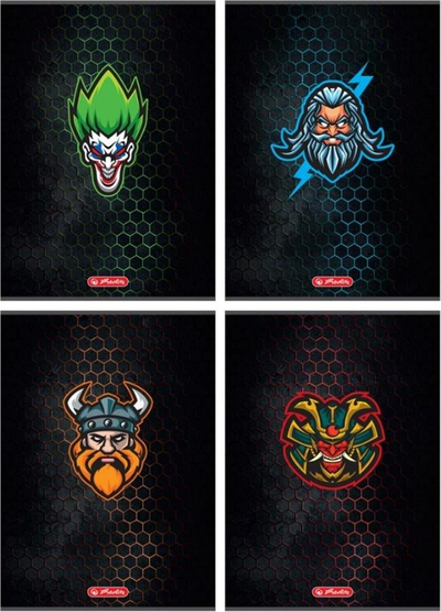 Set fletore A Posh A4 Game Avatars, 60 fletë, 5 copë, me vija