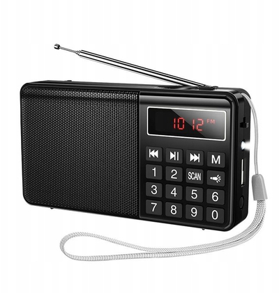 Radio portative Hoco HI50, AM/FM, e zezë