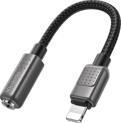 Adapter audio Mcdodo CA-5010 Lightning n’3.5mm, 0.11m, gri e errët
