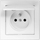 Prizë e brendshme hermetike Jowisz Single, IP44, 16A 250V, e bardhë
