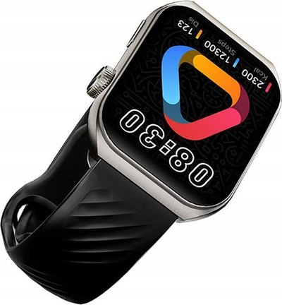 Ora inteligjente QCY GS2 S5, ekran 1.96" AMOLED, IPX7, e zezë