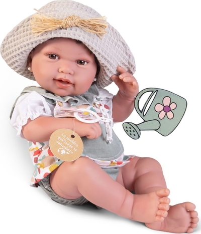 Kukull bebe Antonio Juan Recien Nacida Pipa, 42cm, vinil i butë, shumëngjyrëshe