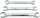 Set çelësa frenash Vorel 57700, 10-17mm, 3 copë