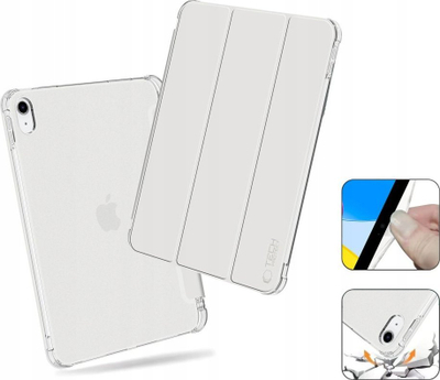 Mbulesë tablet Tech-Protect SC Pen Hybrid për iPad 10.9" 2022, Crystal, argjendtë