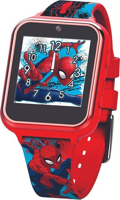 Orë inteligjente për fëmijë KiDS Licensing Spiderman SPD4588, ekran me prekje, kamerë, kuqe blu