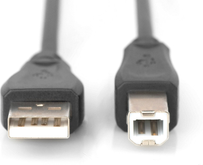 Kabllo USB Digitus, USB A me USB B, 3 metra, e zezë