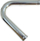 Tub alumini universal 135°, 38mm, 30cm, ngjyrë argjendtë