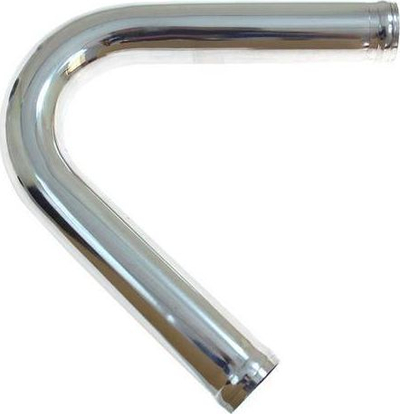 Tub alumini universal 135°, 38mm, 30cm, ngjyrë argjendtë