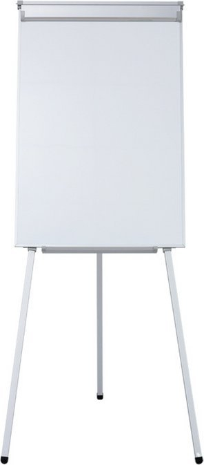 Tabelë flipchart magnetike LeanToys, 70x100cm, me triped, e bardhë