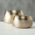 Set fenerësh dekorativ Home24 Lukeria, 2 copë, metal, ngjyrë ari