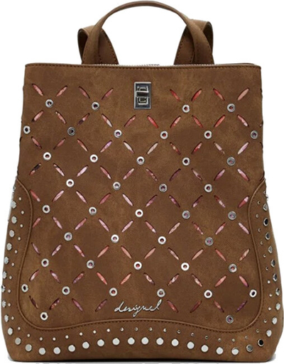 Çantë shpine për femra Desigual Yankee Metal Patch, e kaftë