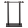 Bazë tavoline bari HM480, metal, 80x40x108 cm, e zezë