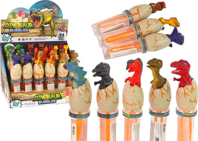Lodër flluska sapuni Dinosaurs, shkop 18cm, shumëngjyrësh