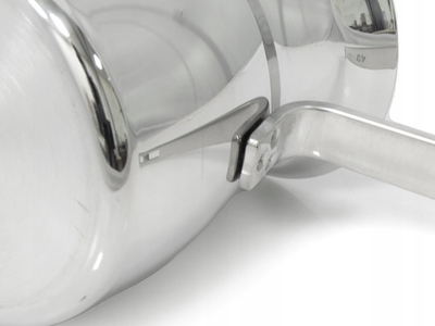 Tigan qumështi Korkmaz Terra, çelik inox 18/10, 1.05Qt, argjend