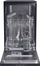 Enëlarëse Candy CDPH 2L1047B, 45 cm, 10 komplete, e zezë
