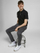 Maicë JACK&JONES JJEPAULOS Slim Fit, e zezë