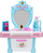 Tavolinë grimimi lodër Mega Creative Dressing Table, me pasqyrë, me drita edhe zë, rozë