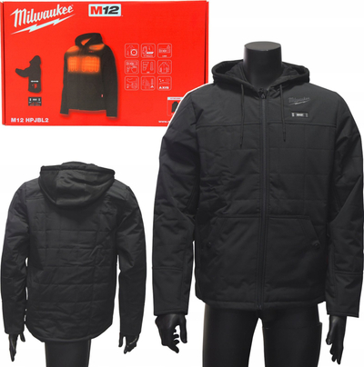 Xhaketë me ngrohje Milwaukee M12, që s’e kap era dhe uji, madhësia 2XL, e zezë