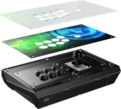 Joystick arcade GameSir C2, kompatibil me PC PS4 Xbox One Switch, panel alumini, i zi