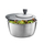 Rrotulluese sallate Gefu ROTARE, 3L, çelik inox, argjendtë