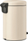 Kosh pedali Brabantia NewIcon, 3.2 gal, çelik, bezhë e butë
