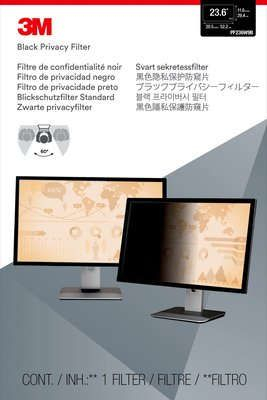 Filtër privatësie për monitor 3M PF23.6W9, 23.6", 522 x 294mm, i zi