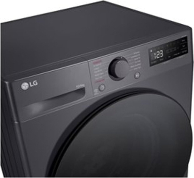 Lavatrice me tharëse LG, 10 kg larje, 6 kg tharje, 1400 RPM, klasa B, motor Direct Drive, TurboWash, avull, e zezë