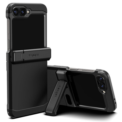 Këllëf telefoni Spigen Tough Armor Pro, për Samsung Galaxy Z Flip6, i zi