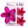 Set kapëse flokësh eCarla Clips SP445, 3 në 1, formë lule, rozë