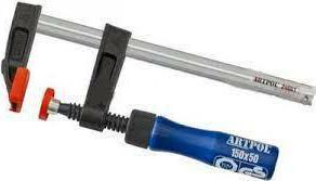 Klemë shtrënguese ARTPOL Clamp ST.PR120*1200, 1200mm, dorezë plastike blu