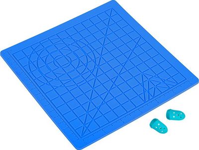 Tapet silikoni për stilolaps 3D BLOW 3D Pen Mat, shabllone gjeometrike, me vizore, blu