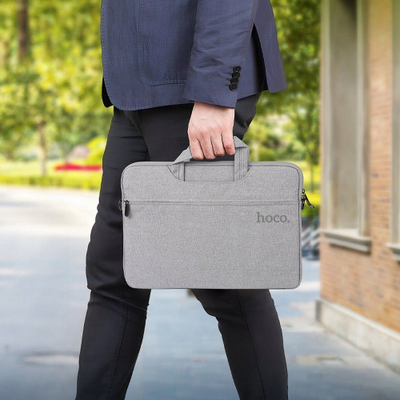 Çantë laptopi Hoco GT1, 14", pëlhurë Oxford, gri