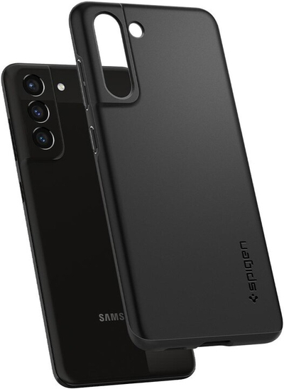 Mbrojtëse Spigen Thin Fit për Samsung Galaxy S21 FE 5G, e zezë