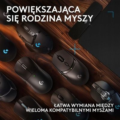 Mousepad gaming Logitech G Powerplay 2, karikim wireless, 34 x 28 cm, ngjyrë e zezë