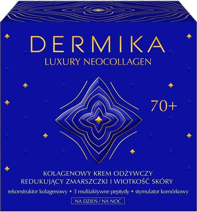 Krem fytyre Dermika Luxury Neocollagen, ushqyes për 70-vjeç e lart, 50 ml