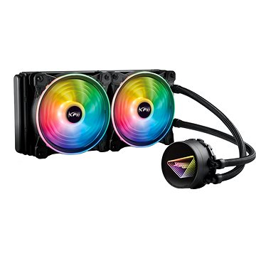 Ftohës uji për CPU Adata XPG Levante X 240, radiator 240mm, ARGB, i zi