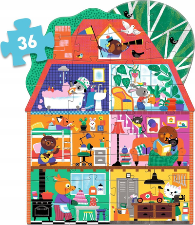 Puzzle për kalamaj Djeco The Little House, 36 copa, me ngjyra